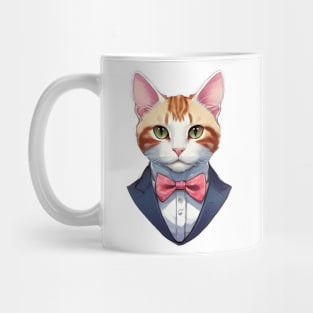 Fancy Cat with Bowtie no.2 Mug